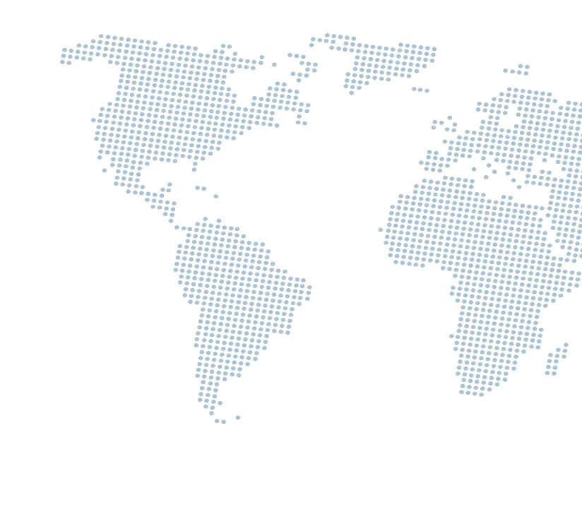 Mapa del mundo con marcadores de destinos